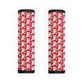 White And Red Spartan Pattern Print Handle Covers