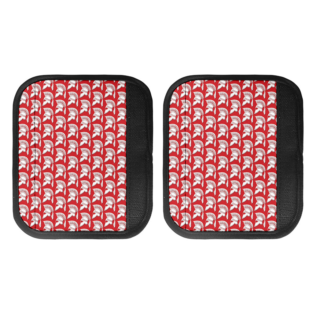 White And Red Spartan Pattern Print Handle Covers