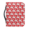White And Red Spartan Pattern Print Leather Bible Cover
