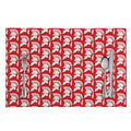 White And Red Spartan Pattern Print Placemat