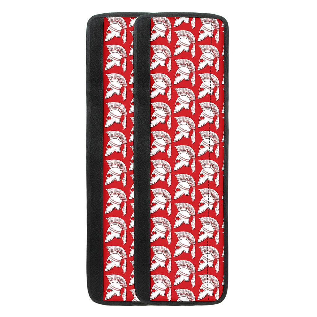 White And Red Spartan Pattern Print Refrigerator Handle Covers