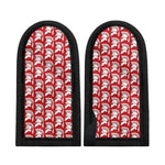 White And Red Spartan Pattern Print Skillet Handle Cover