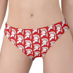 White And Red Spartan Pattern Print Women's Panties
