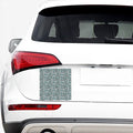 White And Teal Leopard Print Car Sticker