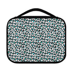 White And Teal Leopard Print Classic Bible Case