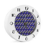 White And Yellow DNA Pattern Print Alarm Clock