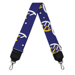 White And Yellow DNA Pattern Print Bag Strap
