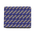 White And Yellow DNA Pattern Print Bifold Wallet