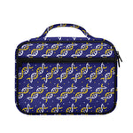 White And Yellow DNA Pattern Print Briefcase Bible Bag