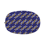 White And Yellow DNA Pattern Print Car Side Mirror Covers
