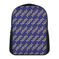 White And Yellow DNA Pattern Print Casual Backpack