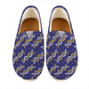 White And Yellow DNA Pattern Print Casual Shoes