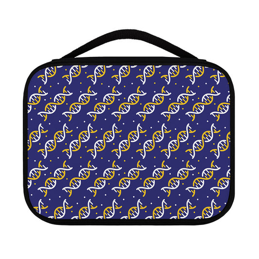 White And Yellow DNA Pattern Print Classic Bible Case