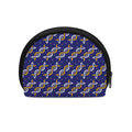 White And Yellow DNA Pattern Print Coin Purse