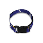 White And Yellow DNA Pattern Print Dog Collar