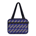 White And Yellow DNA Pattern Print Double Strap Bible Bag