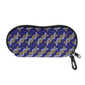 White And Yellow DNA Pattern Print Glasses Case