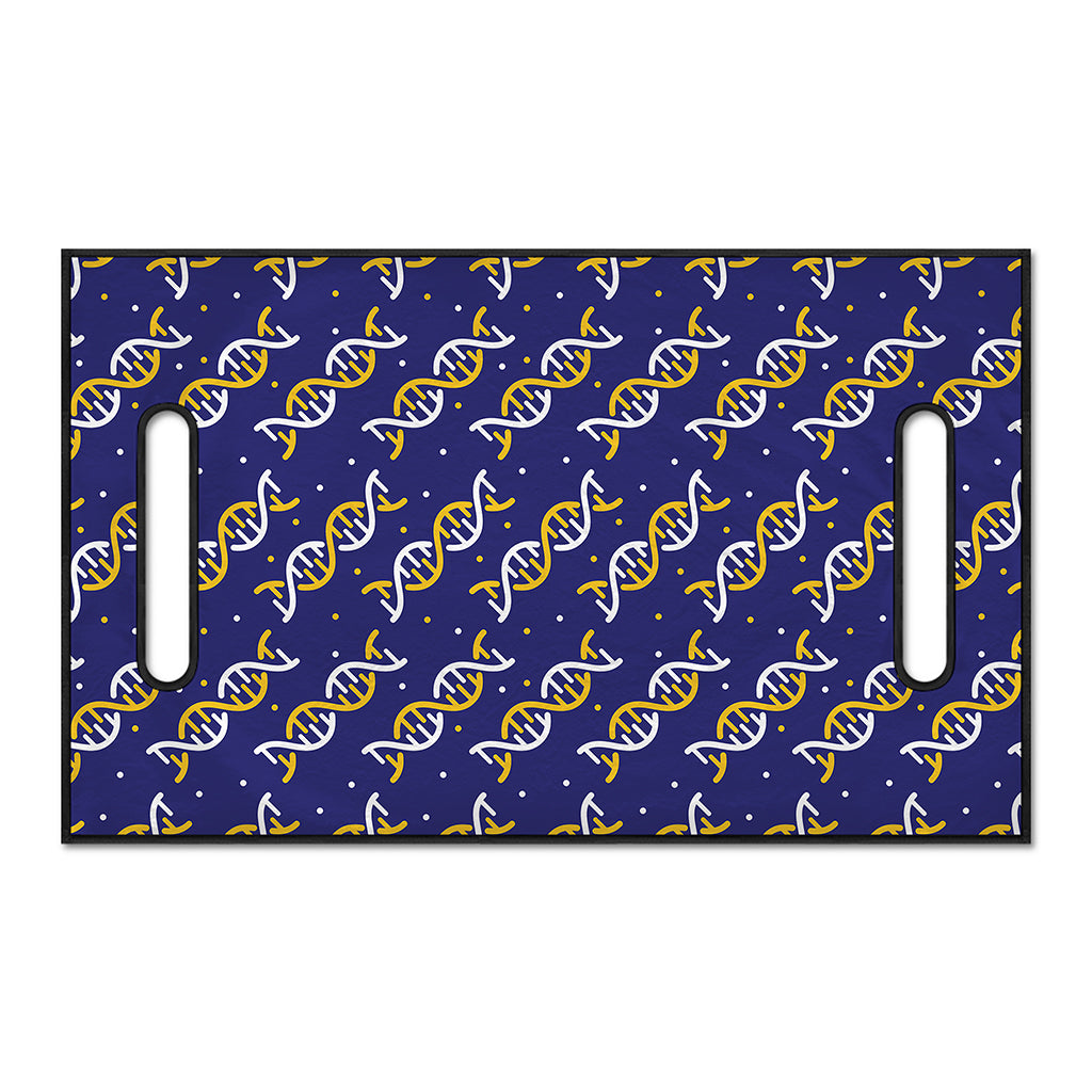 White And Yellow DNA Pattern Print Golf Cart Seat Cover