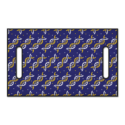White And Yellow DNA Pattern Print Golf Cart Seat Cover