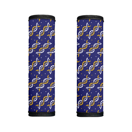 White And Yellow DNA Pattern Print Handle Covers