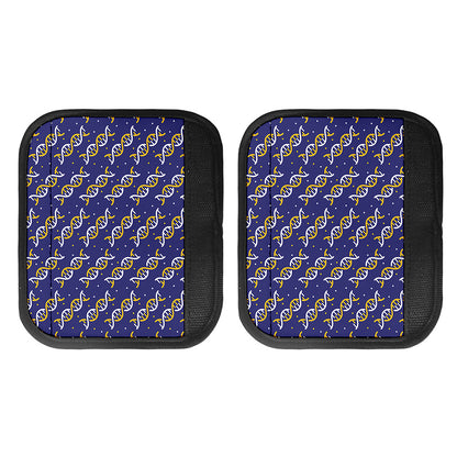 White And Yellow DNA Pattern Print Handle Covers