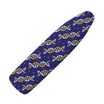 White And Yellow DNA Pattern Print Ironing Board Cover