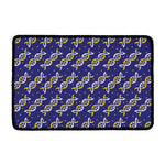 White And Yellow DNA Pattern Print Kitchen Mat