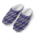 White And Yellow DNA Pattern Print Mesh Casual Shoes