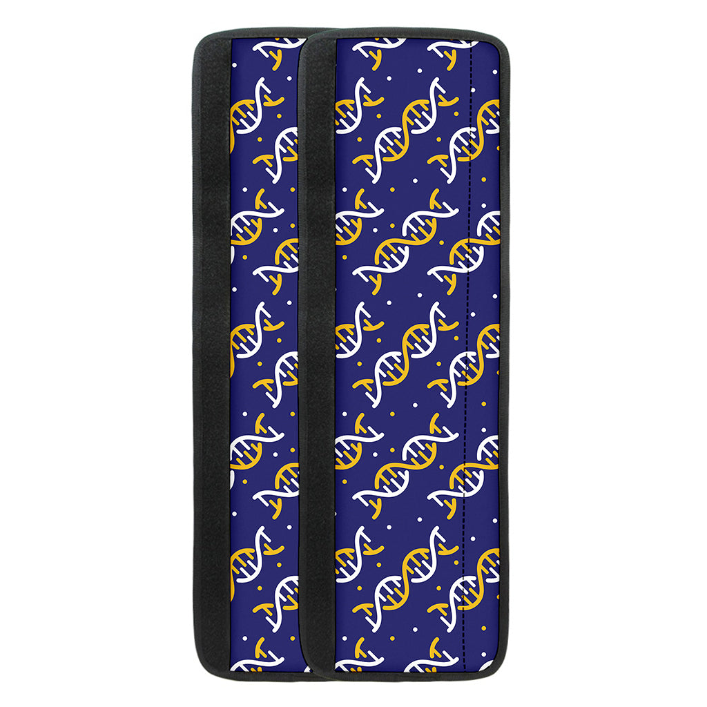 White And Yellow DNA Pattern Print Refrigerator Handle Covers