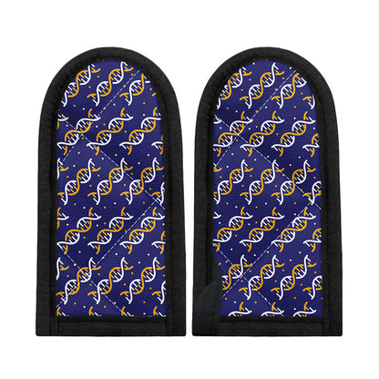 White And Yellow DNA Pattern Print Skillet Handle Cover