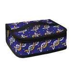 White And Yellow DNA Pattern Print Small Lunch Bag
