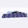 White And Yellow DNA Pattern Print Sports Towel