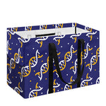 White And Yellow DNA Pattern Print Utility Tote Bag