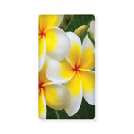 White And Yellow Plumeria Flower Print Baby Crib Sheet