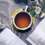 White And Yellow Plumeria Flower Print Leather Coaster Set