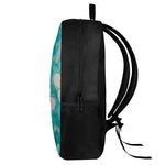 White And Yellow Plumeria In Water Print 17 Inch Backpack