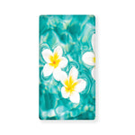 White And Yellow Plumeria In Water Print Baby Crib Sheet