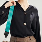 White And Yellow Plumeria In Water Print Bag Strap