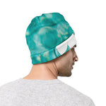 White And Yellow Plumeria In Water Print Beanie