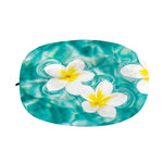 White And Yellow Plumeria In Water Print Car Side Mirror Covers