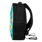 White And Yellow Plumeria In Water Print Casual Backpack