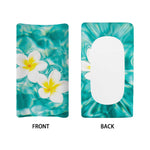 White And Yellow Plumeria In Water Print Changing Pad Cover