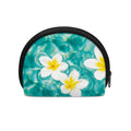 White And Yellow Plumeria In Water Print Coin Purse