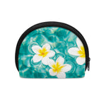 White And Yellow Plumeria In Water Print Coin Purse