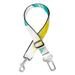 White And Yellow Plumeria In Water Print Dog Seat Belt