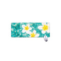 White And Yellow Plumeria In Water Print Extended Mouse Pad