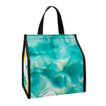 White And Yellow Plumeria In Water Print Insulated Lunch Tote