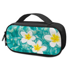 White And Yellow Plumeria In Water Print Insulin Cooler Travel Case