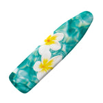 White And Yellow Plumeria In Water Print Ironing Board Cover