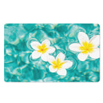 White And Yellow Plumeria In Water Print Polyester Doormat